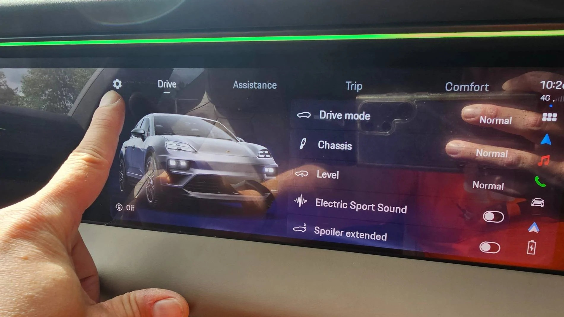 Electric Macan EV Powered Charge Port Door - Be Careful 20250526_102645