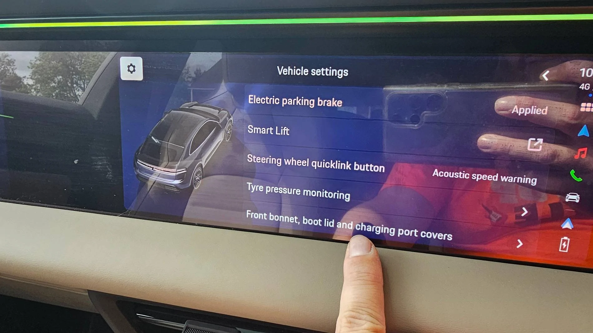 Electric Macan EV Powered Charge Port Door - Be Careful 20250526_102655