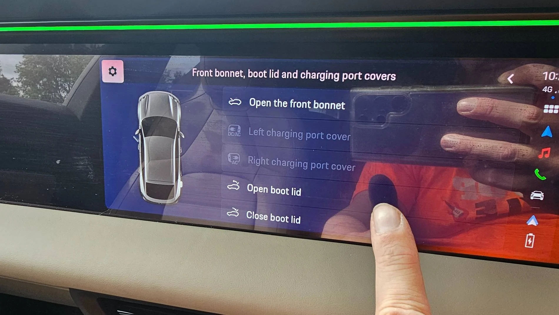 Electric Macan EV Powered Charge Port Door - Be Careful 20250526_102703