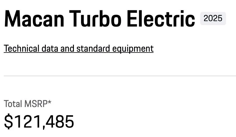 Electric Macan EV Selling my Turbo, only 277 miles Screenshot 2025-05-27 at 5.56.08 PM