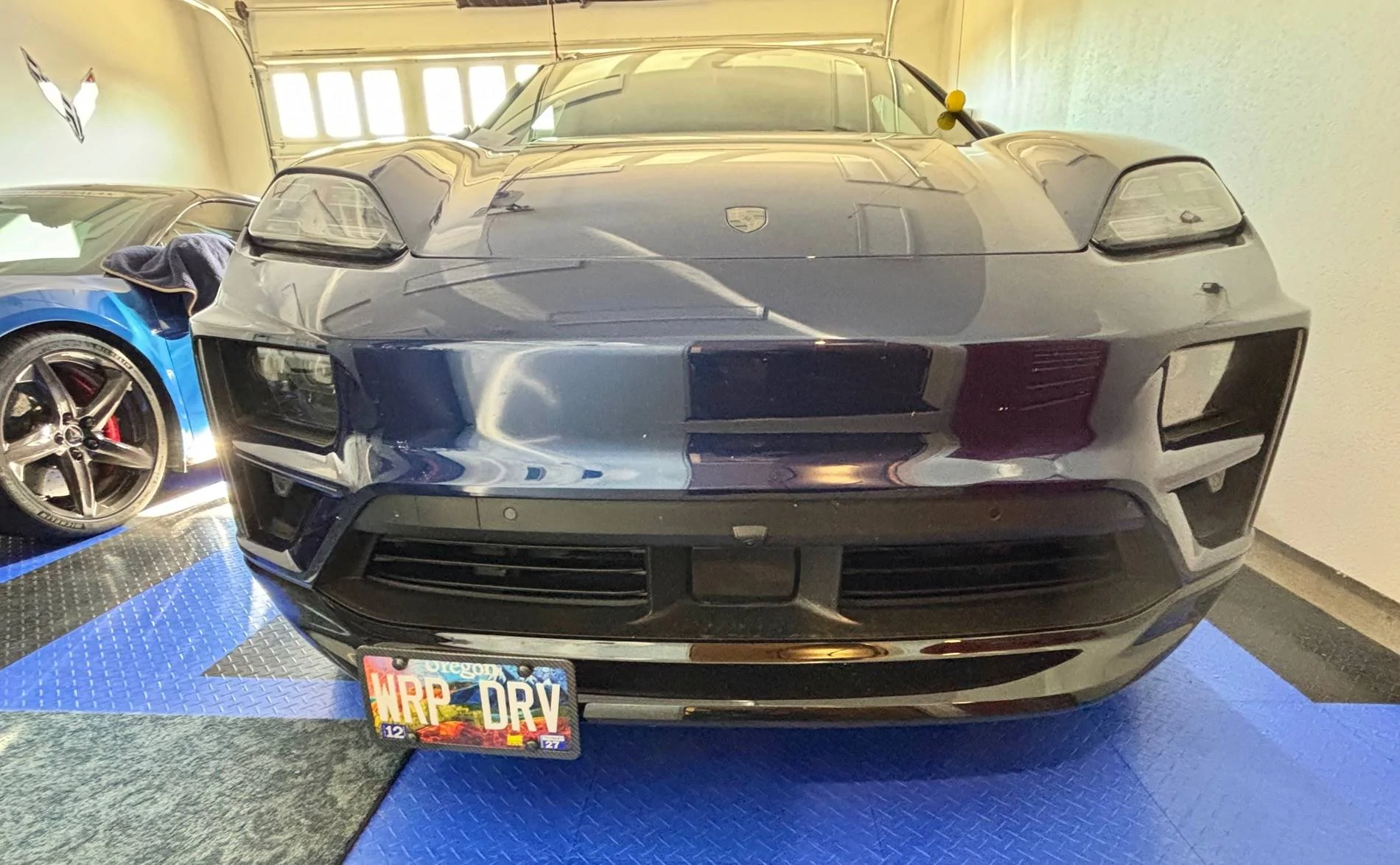 Electric Macan EV No Drill front license plate holder UPDATED WITH INSTALL and ORDER info IMG_7581