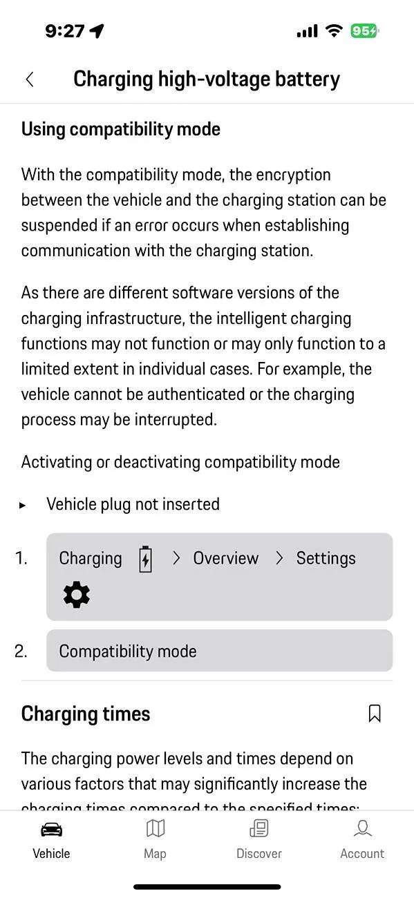 Electric Macan EV Can't charge at home IMG_1022