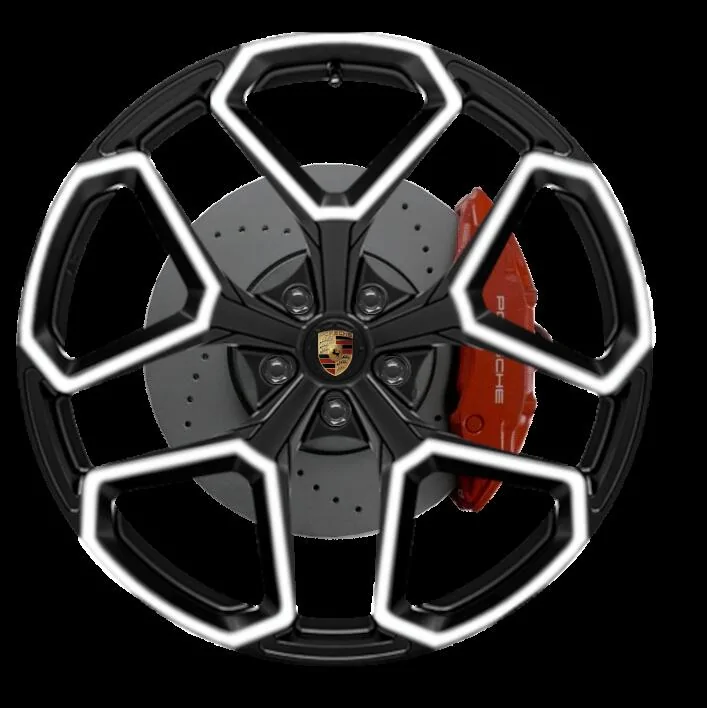 Electric Macan EV Macan EV aftermarket wheels from Norway (Megahjul/ZAX) BC Forged_EHT01_Black