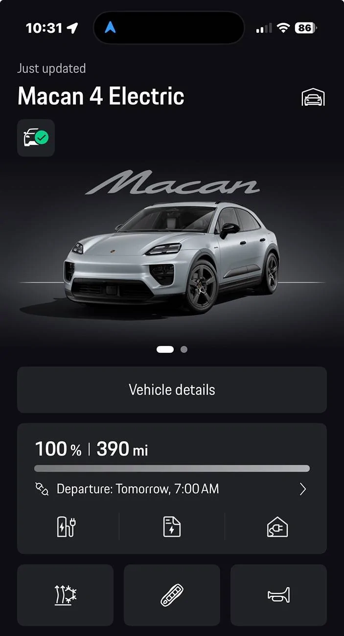 Electric Macan EV Cold weather battery mileage IMG_7391