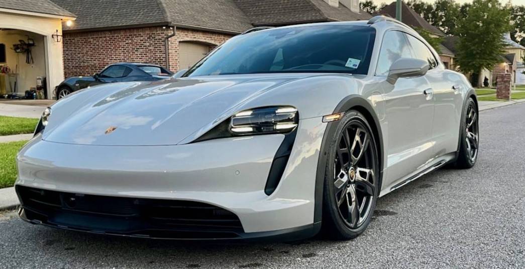 Electric Macan EV Who has 2 Macan EV's sitting in the driveway? chalk 