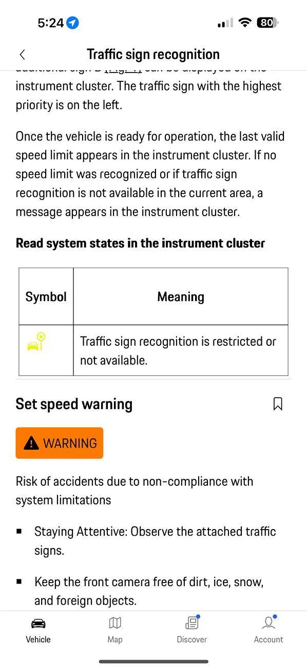 Electric Macan EV What is this dash symbol?? Manual screenshot