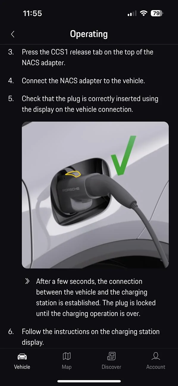 Electric Macan EV Tesla US charging network access + adapters IMG_8387