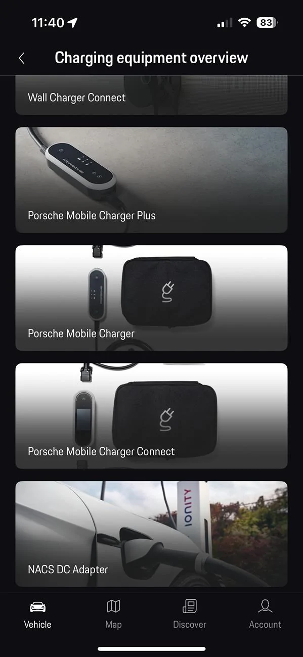 Electric Macan EV Tesla US charging network access + adapters IMG_8385