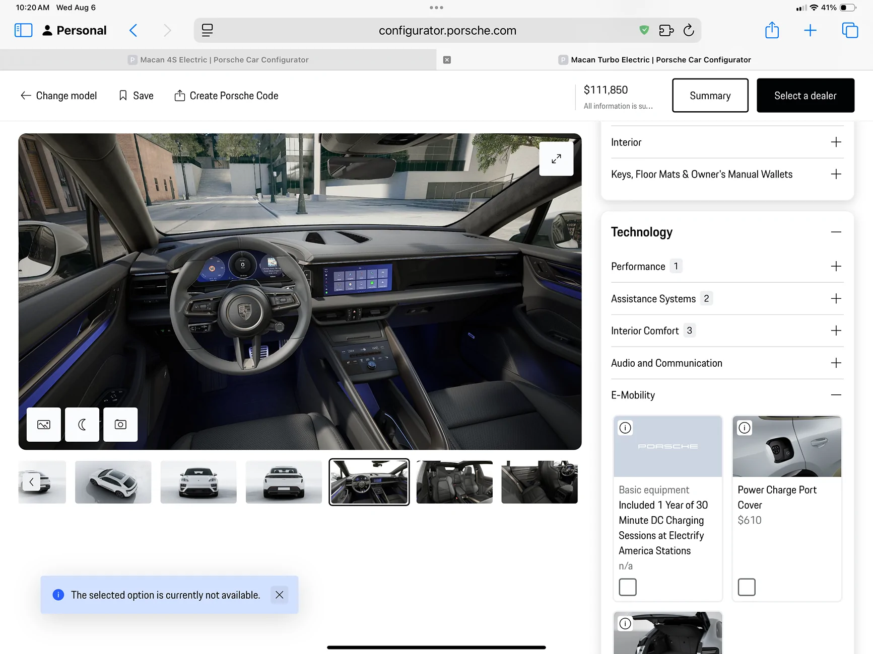 Electric Macan EV MY’2026 Configurator Changes - New Macan Options Added IMG_4046