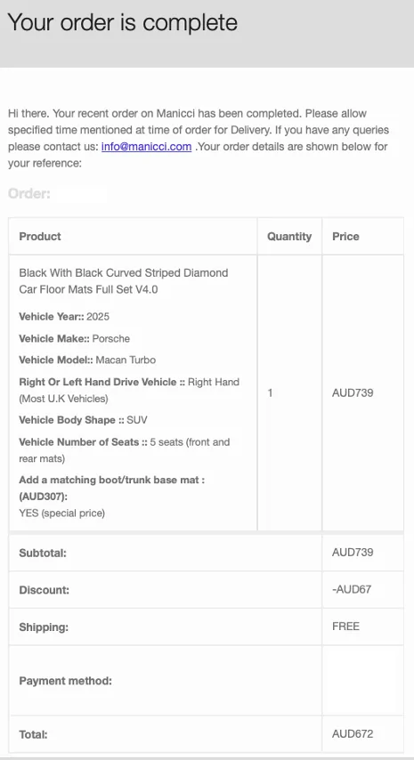 Electric Macan EV My New Manicci Floor Mats Are Excellent! Screenshot 2025-08-07 at 5.22.57 pm