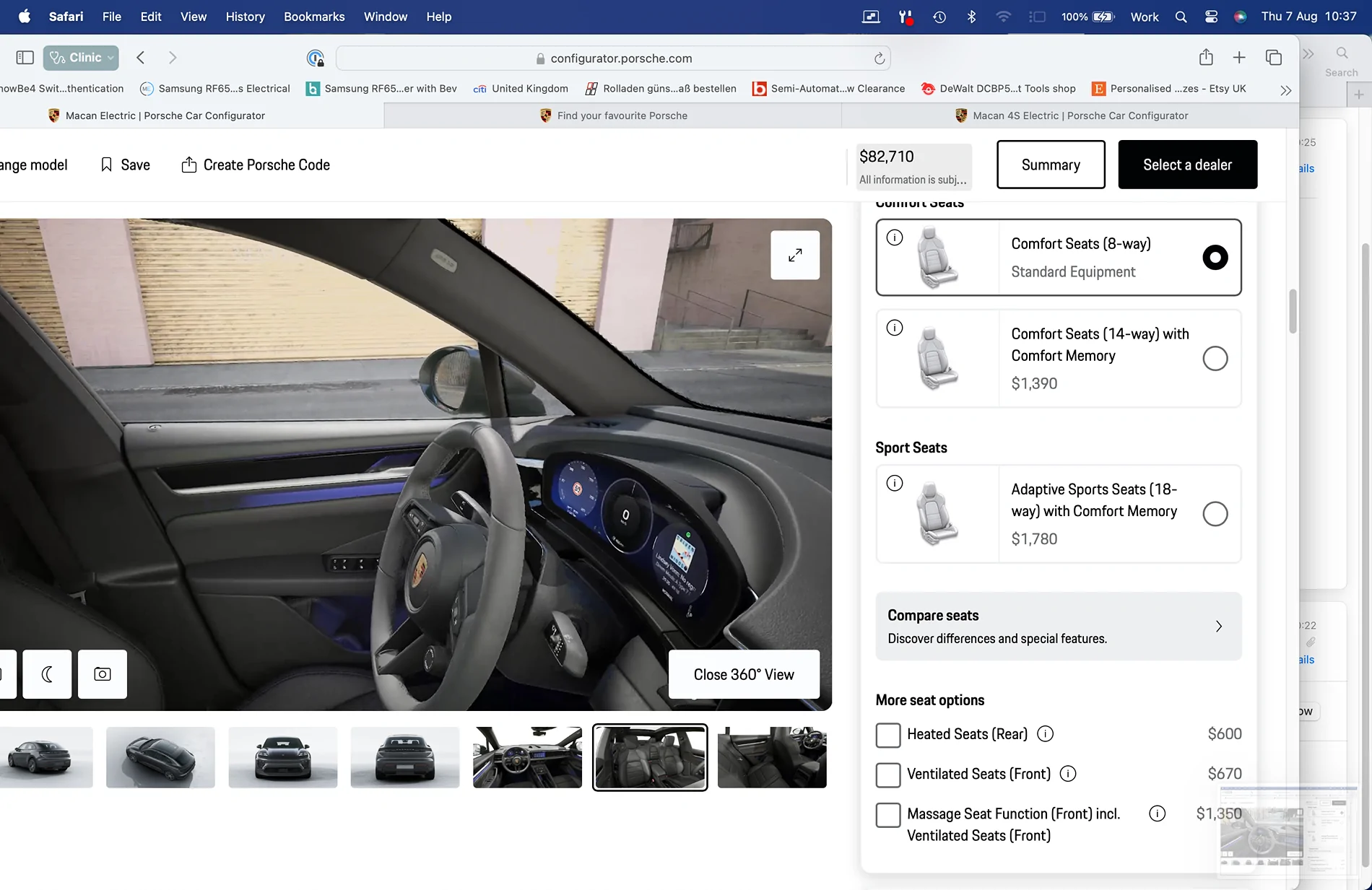 Electric Macan EV MY’2026 Configurator Changes - New Macan Options Added Screenshot 2025-08-07 at 10.37.38