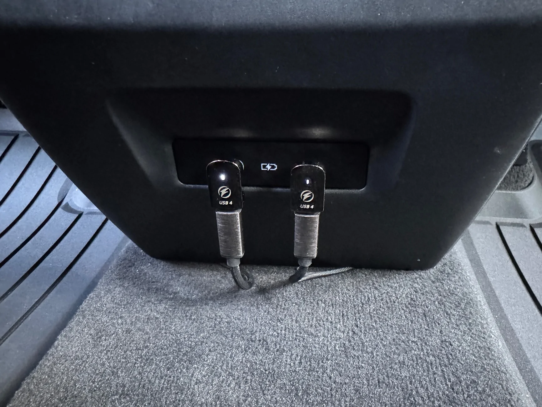 Electric Macan EV Back seat entertainment upgrade: 2 iPads on seat backs IMG_1351