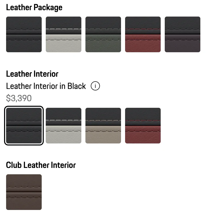 Electric Macan EV MY’2026 Configurator Changes - New Macan Options Added Screenshot 2025-08-10 at 10.01.38 AM