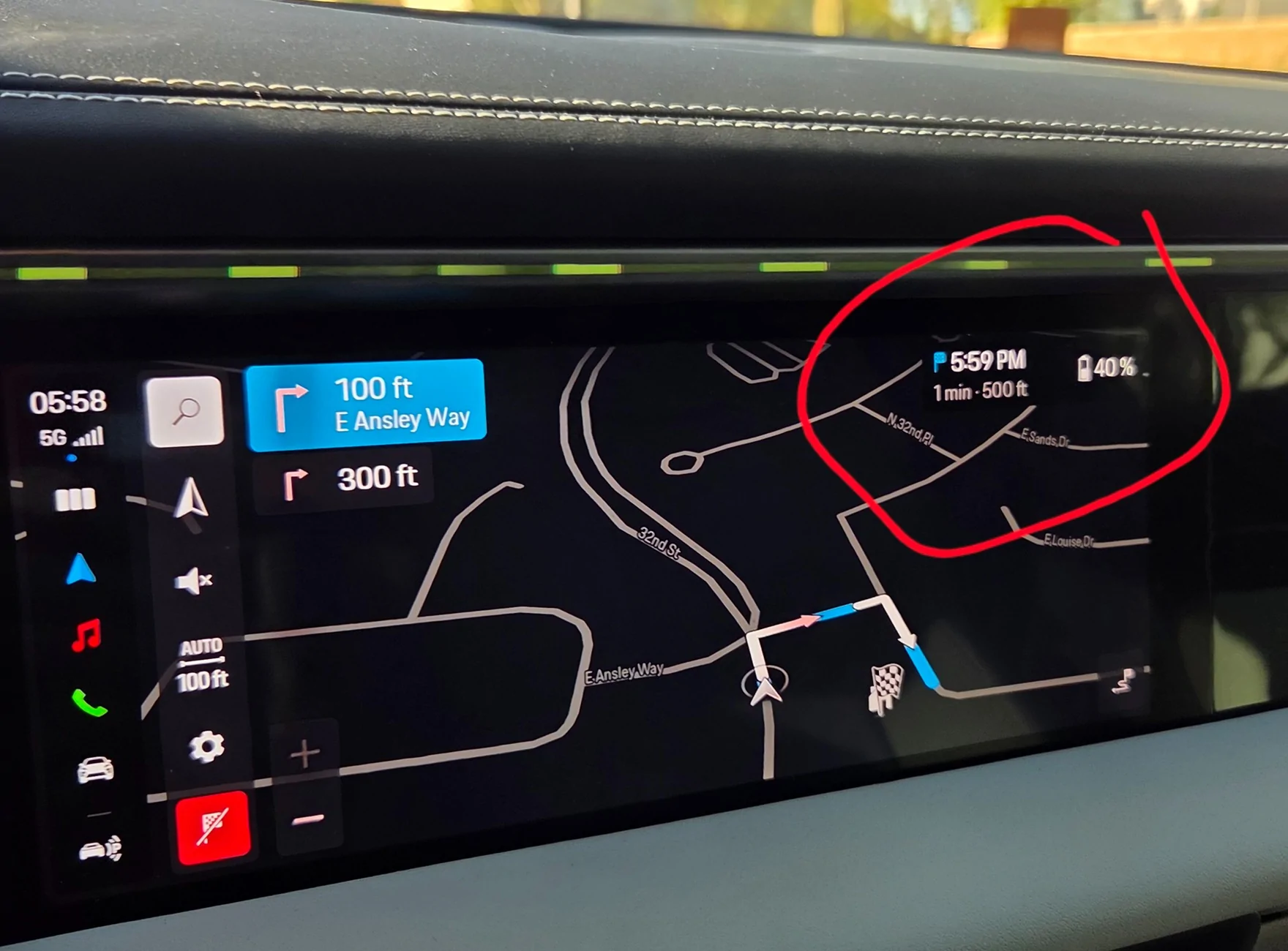 Electric Macan EV Navigation - battery level displayed, wrong? 20250728_175833