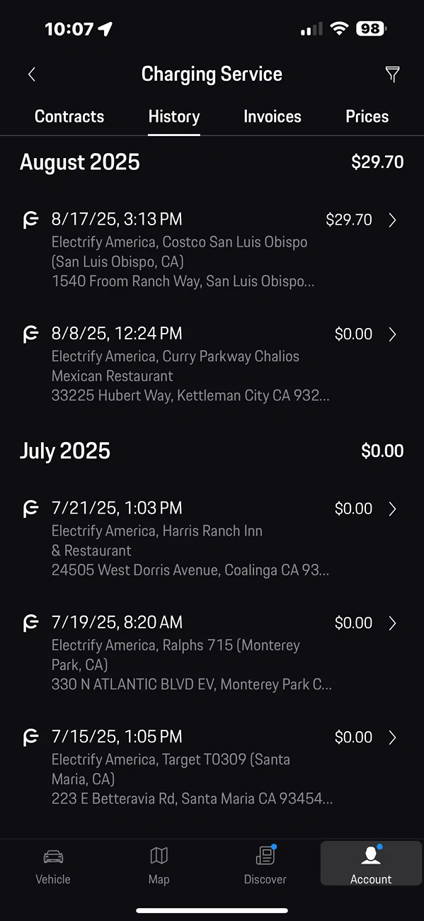 Electric Macan EV No more free charging at Costco Electrify America? IMG_6395