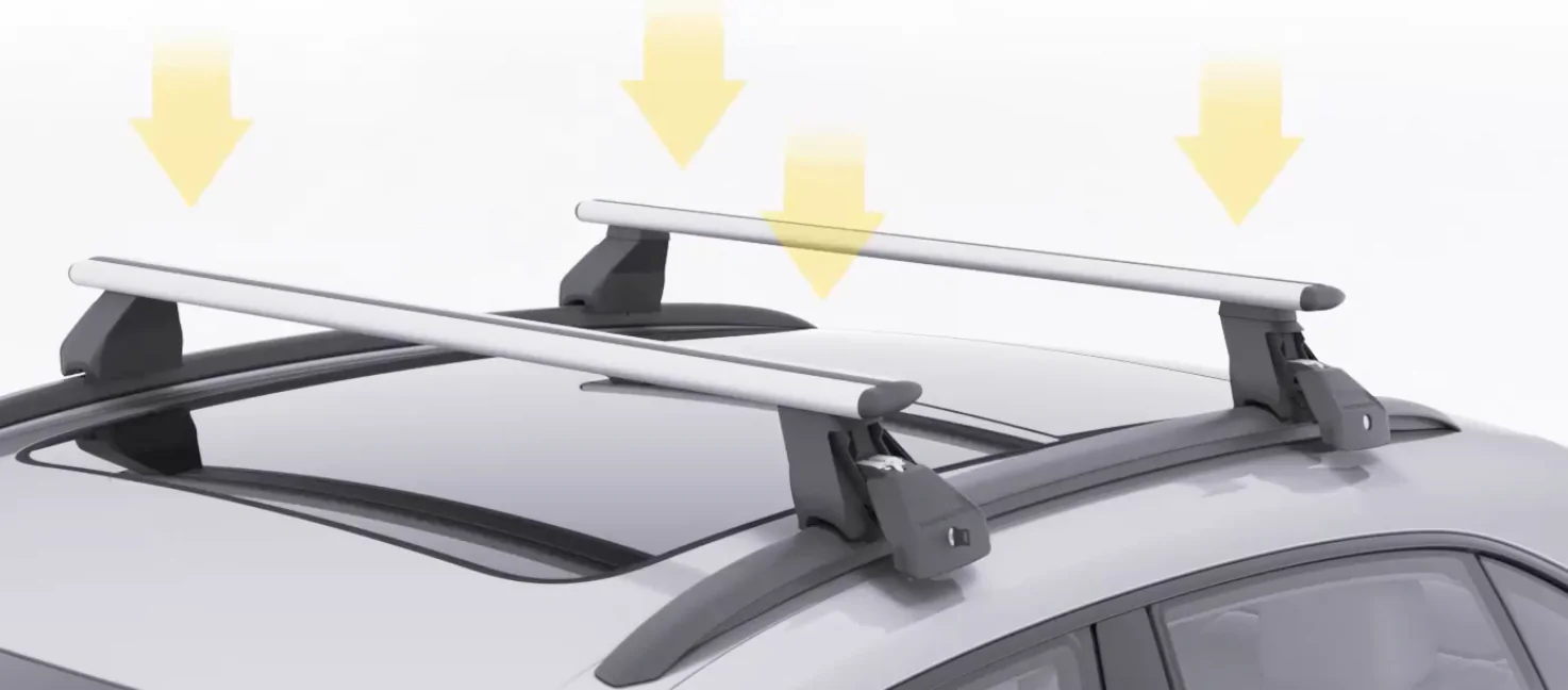 Electric Macan EV Crossbars installed to carry kayak Screenshot 2025-08-19 at 11.47.34 AM