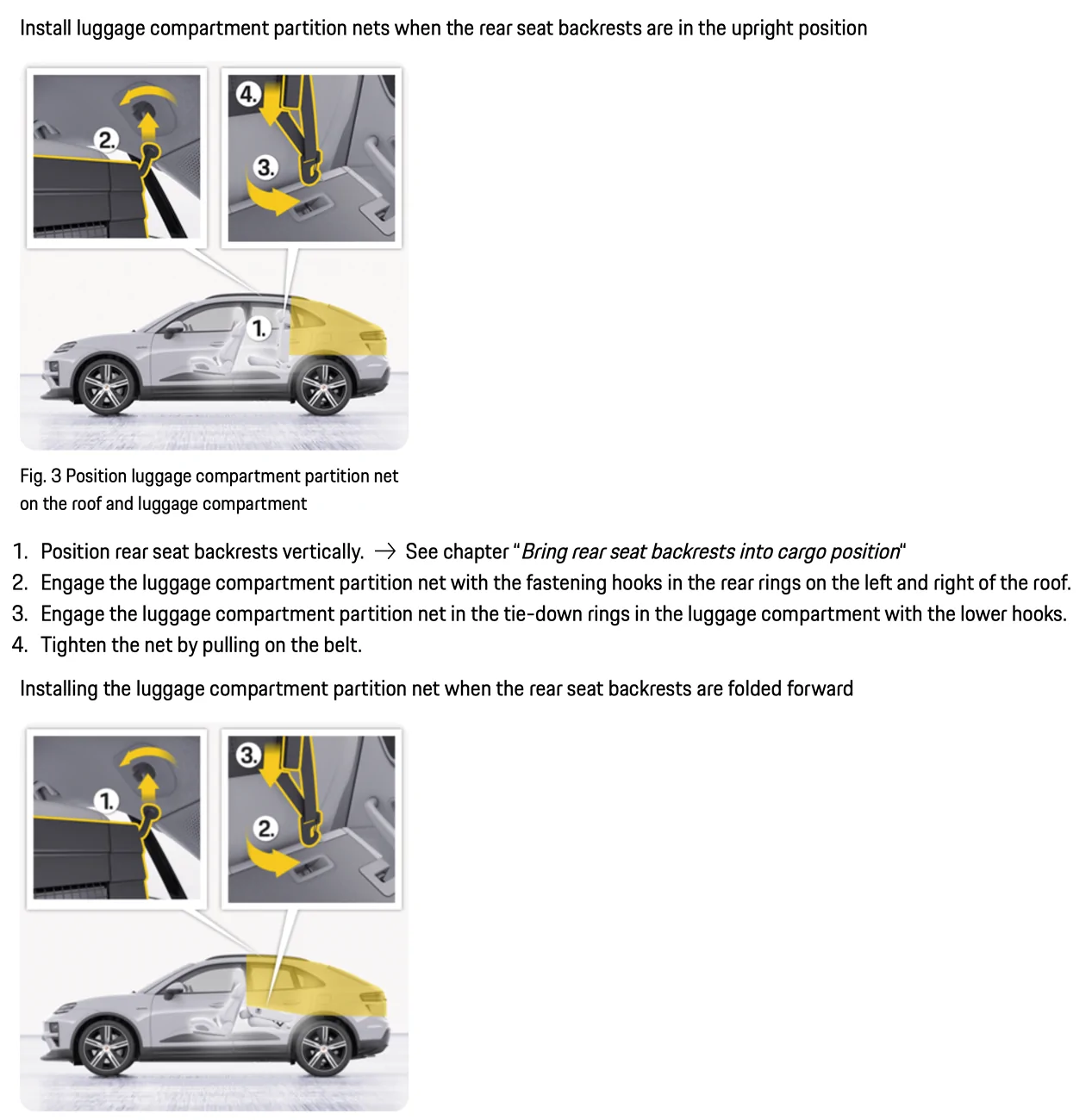 Electric Macan EV Holes in the roof of the rear passengers. Screen Shot 2025-08-23 at 10.19.15 AM