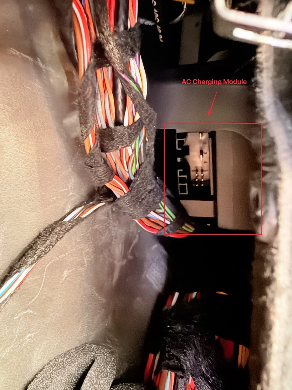 Electric Macan EV 9Z3 230V Socket in luggage removed by dealer without telling me? IMG_2514