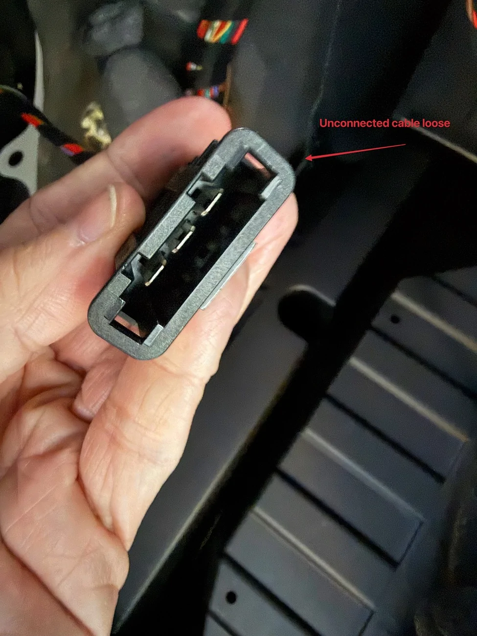 Electric Macan EV 9Z3 230V Socket in luggage removed by dealer without telling me? IMG_2516