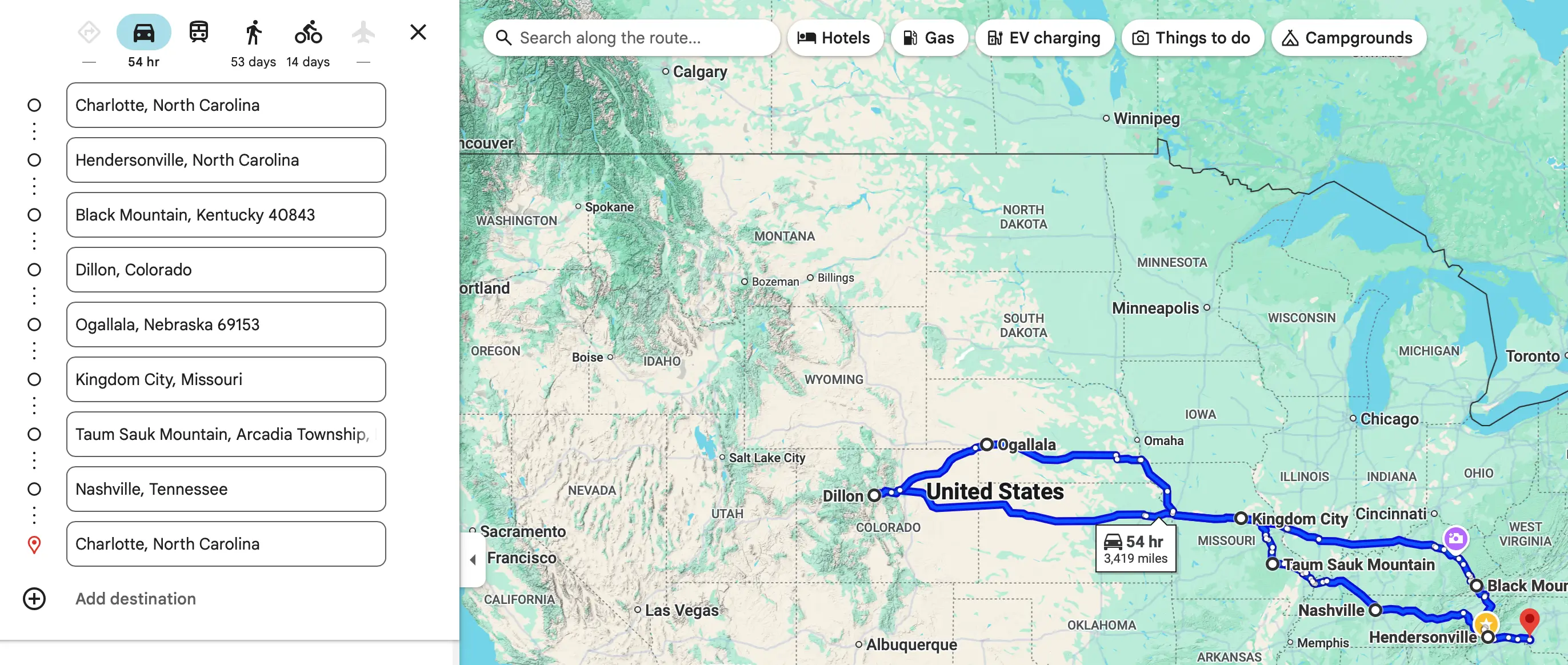 Electric Macan EV First long trip in 4S - Charlotte to Colorado Screenshot 2025-09-01 at 12.13.52 PM