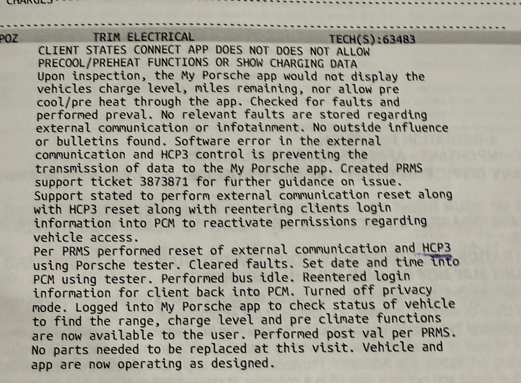 Electric Macan EV the mobile app has stopped receiving data from my car IMG_3559