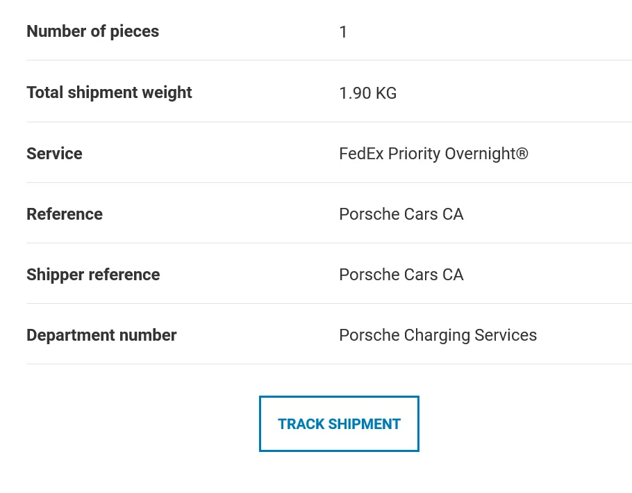 Electric Macan EV Porsche NACS complimentary adapter email Screenshot 2025-09-12 153956