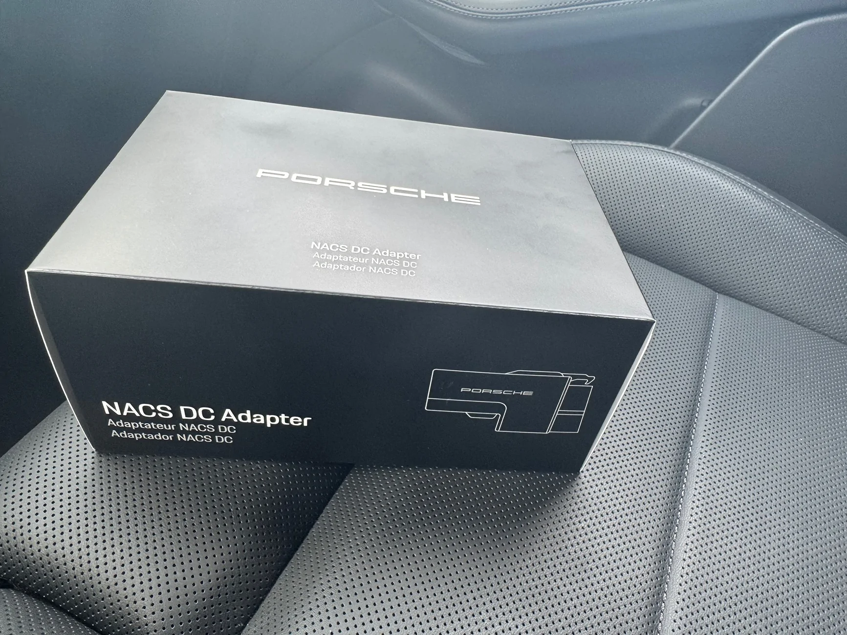 Electric Macan EV Porsche NACS complimentary adapter email IMG_1246