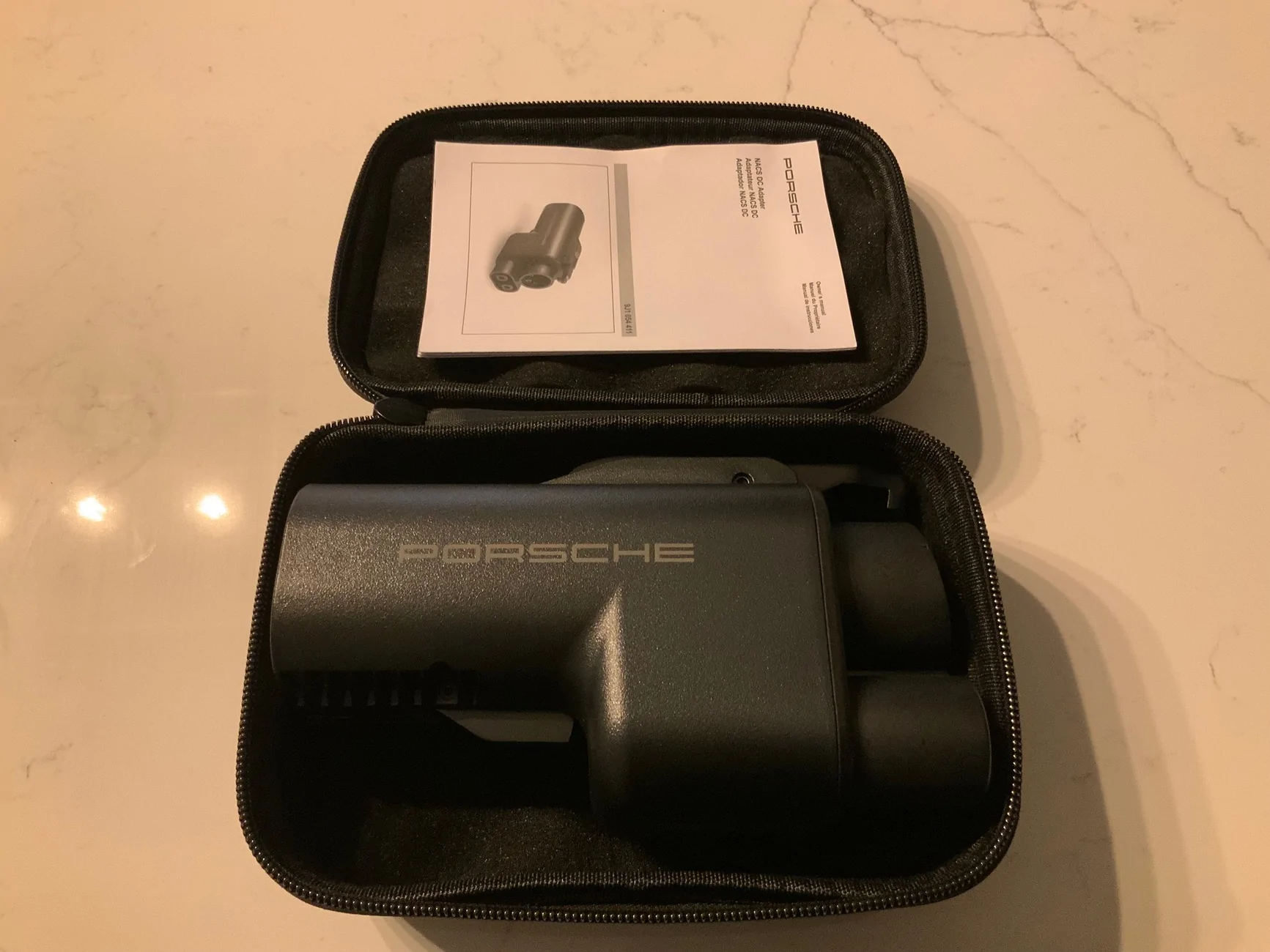 Electric Macan EV Porsche NACS complimentary adapter email IMG_0444