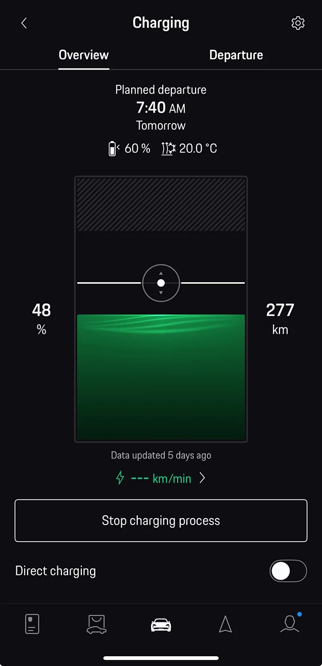 Electric Macan EV Charging info in the My Porsche App does not update anymore IMG_7458
