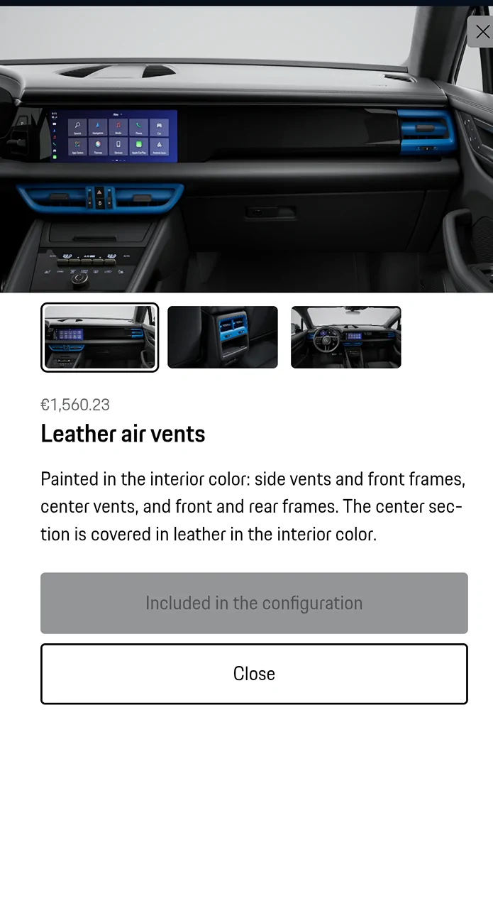 Electric Macan EV MY’2026 Configurator Changes - New Macan Options Added Screenshot_20251003-221203