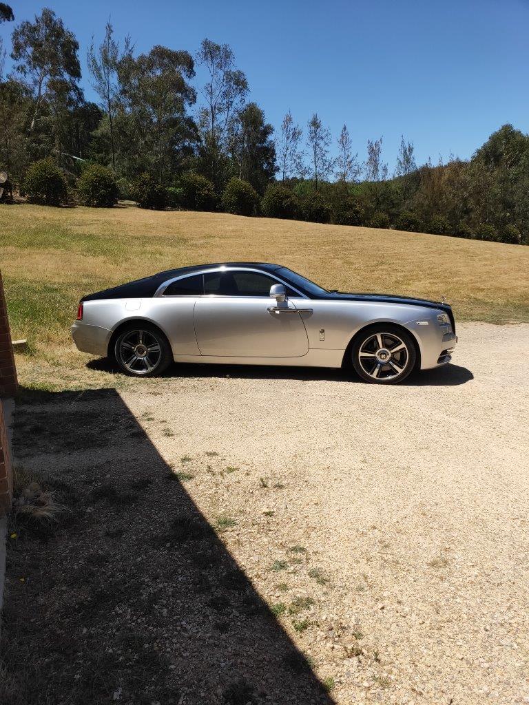 Electric Macan EV Macan EV with Thermal Vision custom project RR Wraith at Little Hartley vs