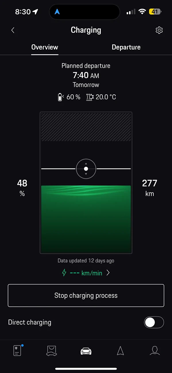 Electric Macan EV the mobile app has stopped receiving data from my car IMG_7489