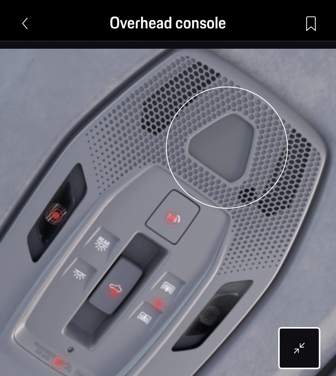 Electric Macan EV What is this on the overhead console? IMG_9976