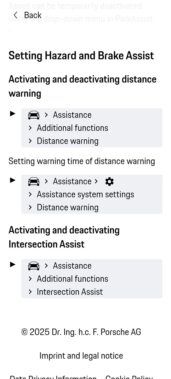 Electric Macan EV Disabling emergency brake isn't persistent? Screenshot_20251028_070713_Chrome Beta