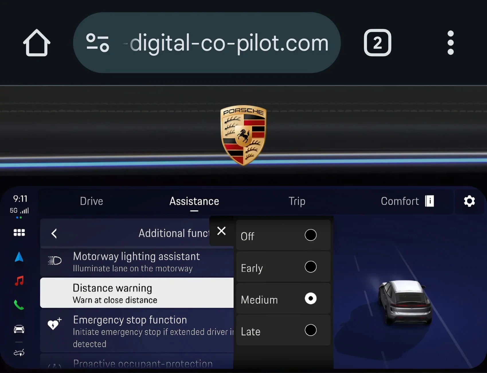 Electric Macan EV Disabling emergency brake isn't persistent? Screenshot_20251028_071334_Chrome Beta