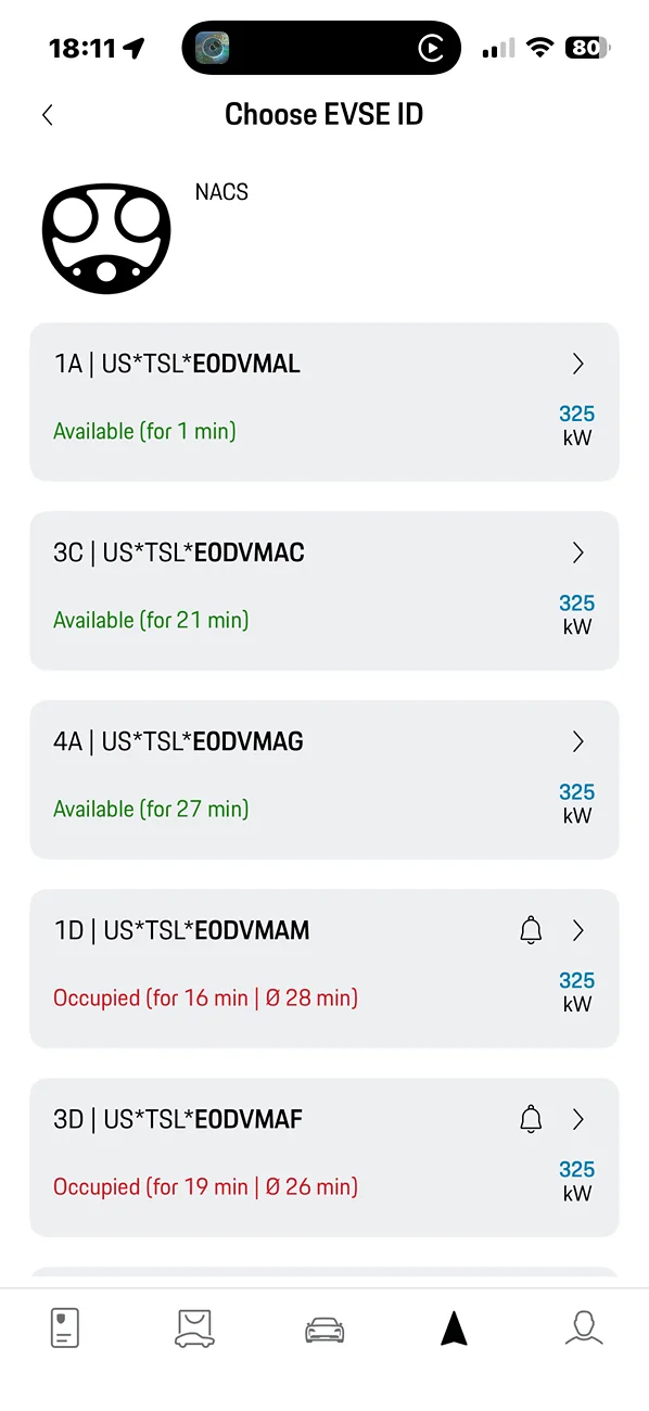 Electric Macan EV [North America] - Supercharging a 2024 Macan Turbo EV (with Lectron adapter at Tesla Supercharger( IMG_0077
