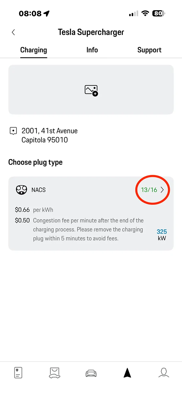 Electric Macan EV [North America] - Supercharging a 2024 Macan Turbo EV (with Lectron adapter at Tesla Supercharger( IMG_0089