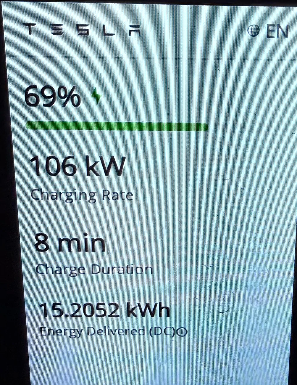 Electric Macan EV [North America] - Supercharging a 2024 Macan Turbo EV (with Lectron adapter at Tesla Supercharger( IMG_0082