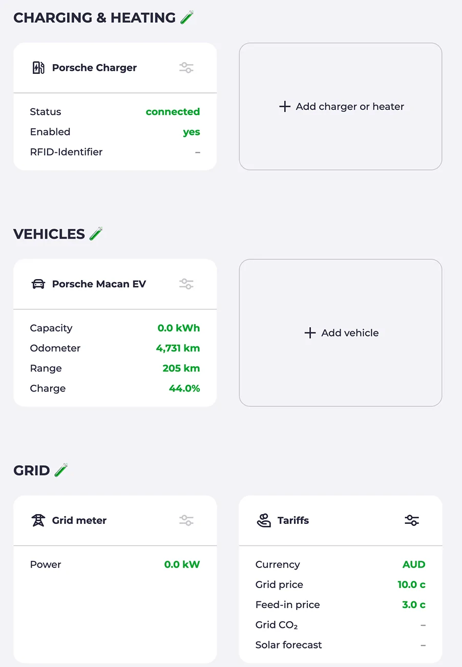 Electric Macan EV Macan, Porsche Mobile Connect Charger, EVCC and Home Assistant EVCC porsch