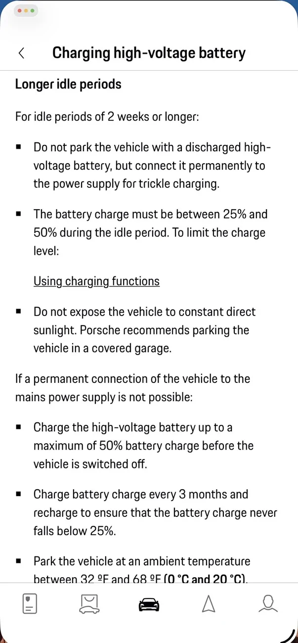 Electric Macan EV Planning to park Macan EV outdoors for 2+ months in UK winter IMG_0744
