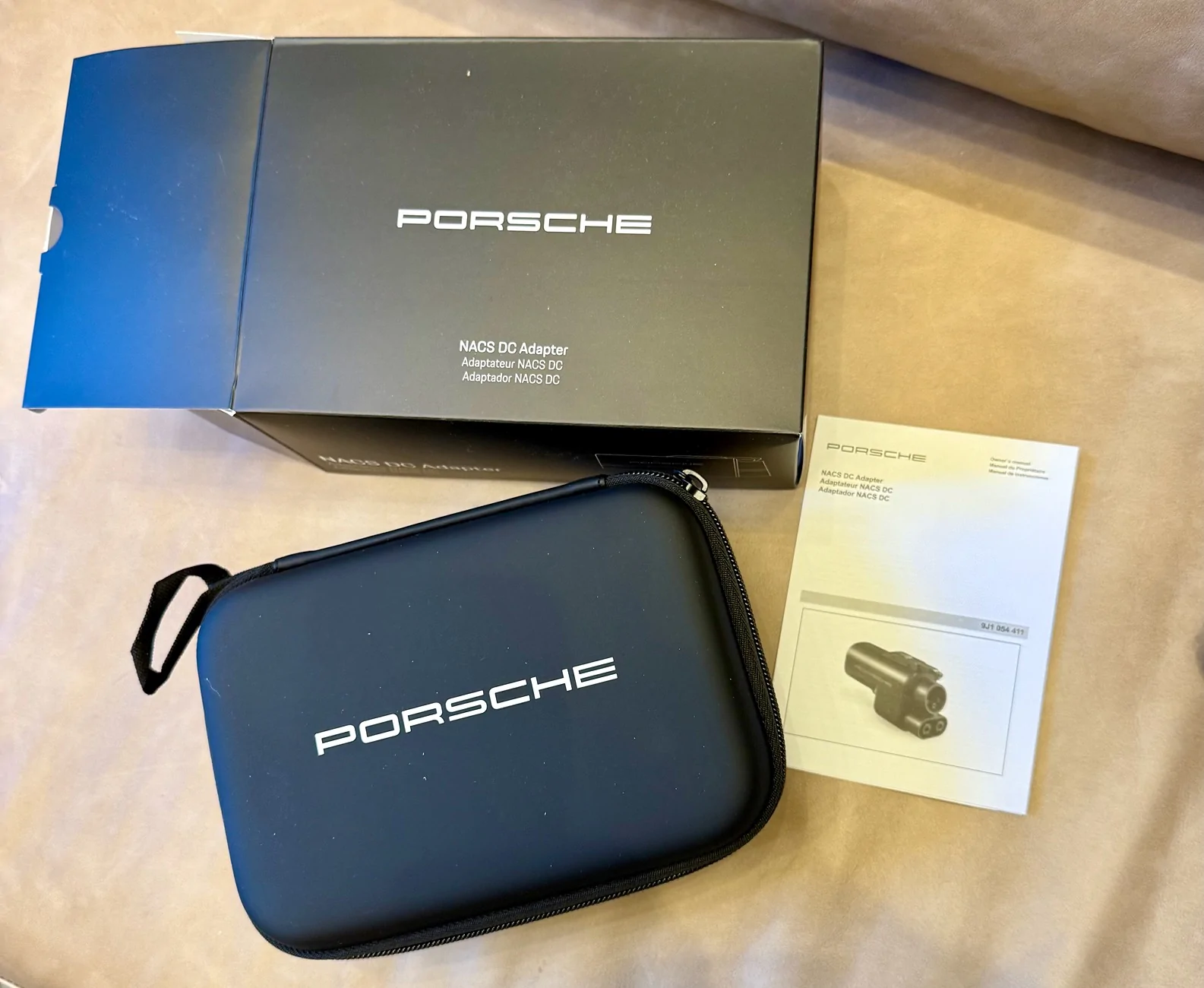 Electric Macan EV Porsche NACS complimentary adapter email IMG_0922 (1)