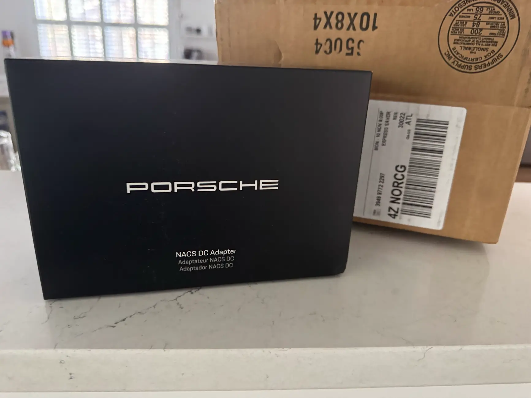 Electric Macan EV [North America] - Supercharging a 2024 Macan Turbo EV (with Lectron adapter at Tesla Supercharger( tempImageon8779