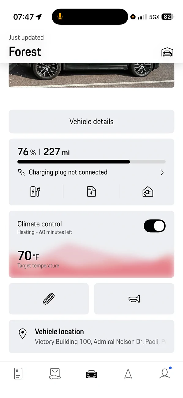 Electric Macan EV Help! Climate control on iphone app stuck IMG_1026