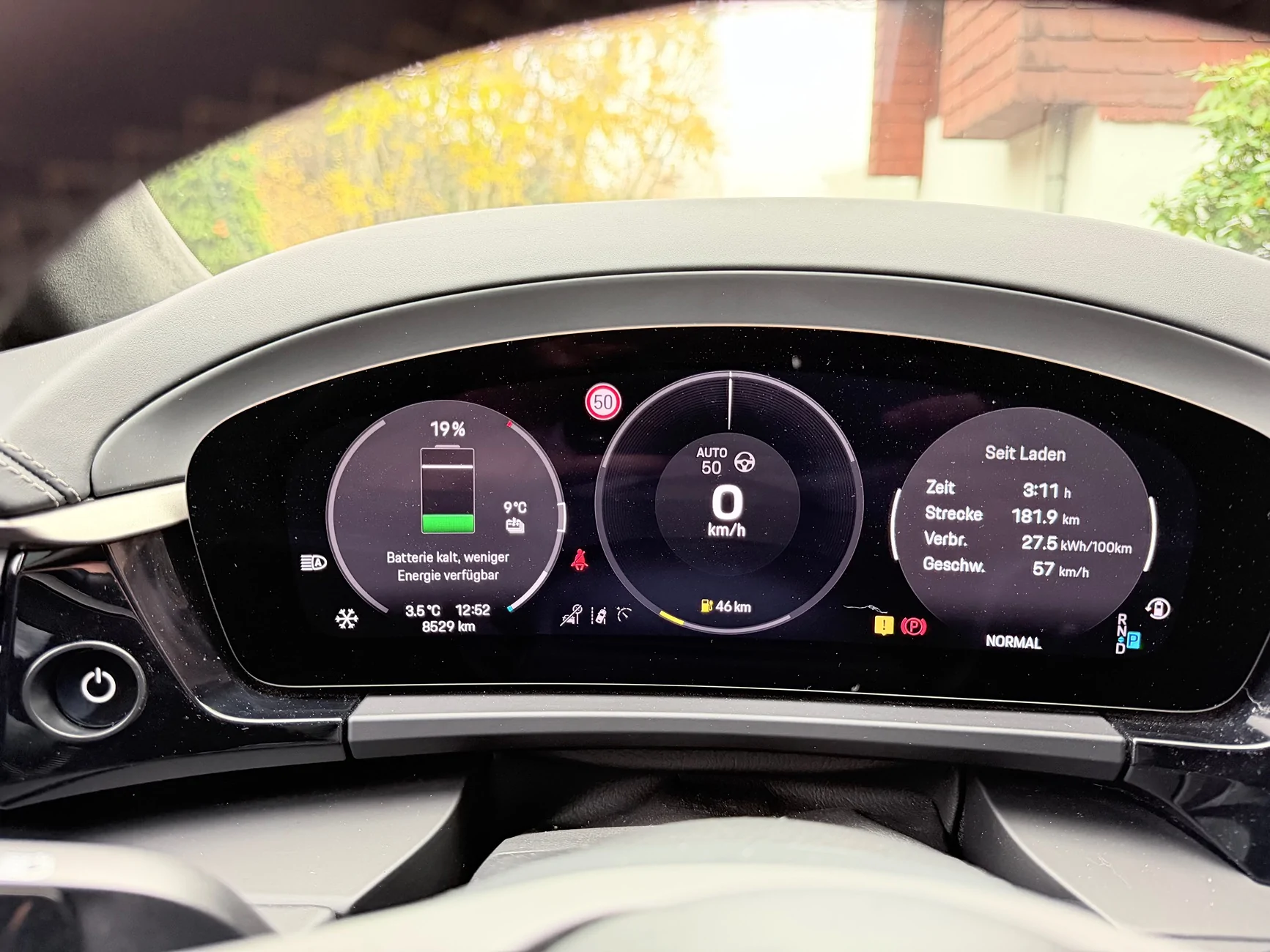 Electric Macan EV Charge in cold weather IMG_0664