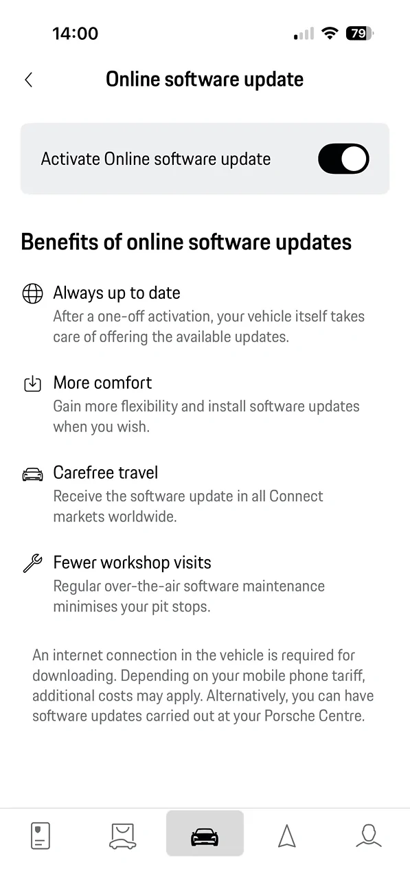Electric Macan EV My Porsche app: New ‘Online Software Update’ / OTA Function? IMG_1002