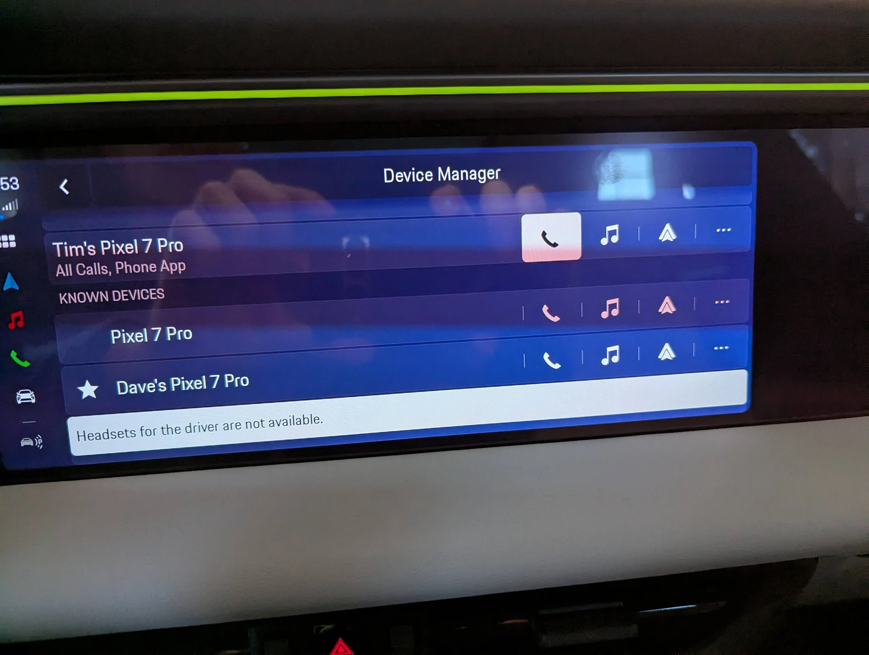 Electric Macan EV Can't play audio from external bluetooth transmitter PXL_20251119_195326708