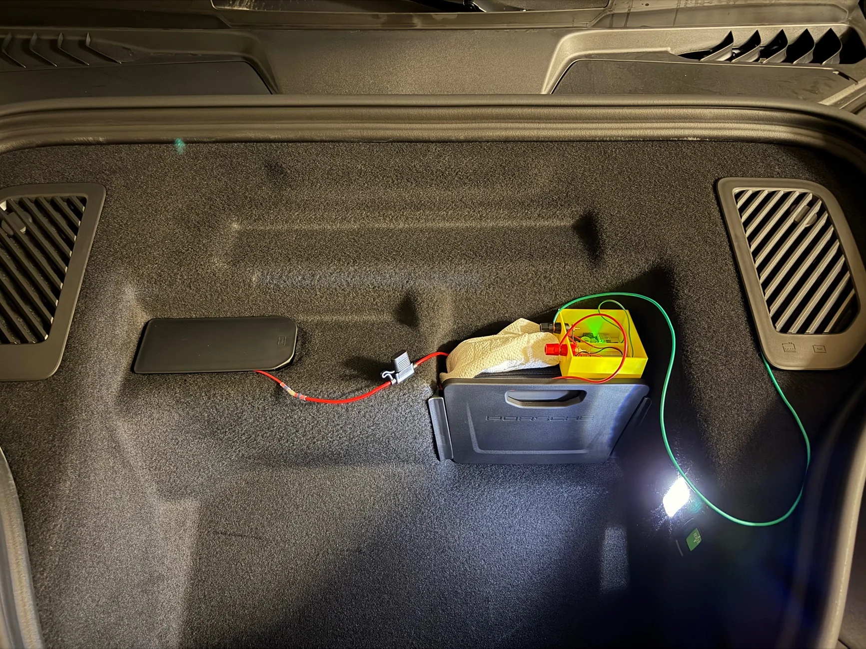 Electric Macan EV Data Logging the 12v Battery IMG_0280