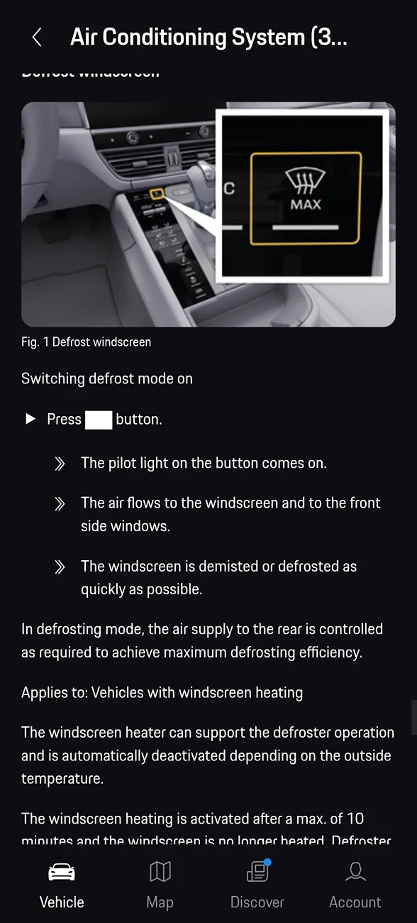 Electric Macan EV Climate controls query Screenshot_20251212_201119