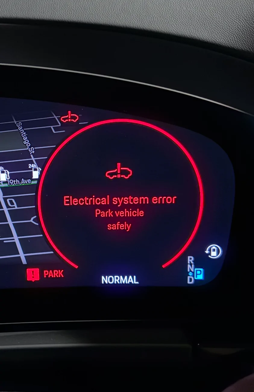 Electric Macan EV Any experience with "Electrical system error" after AC charging? View recent photos
