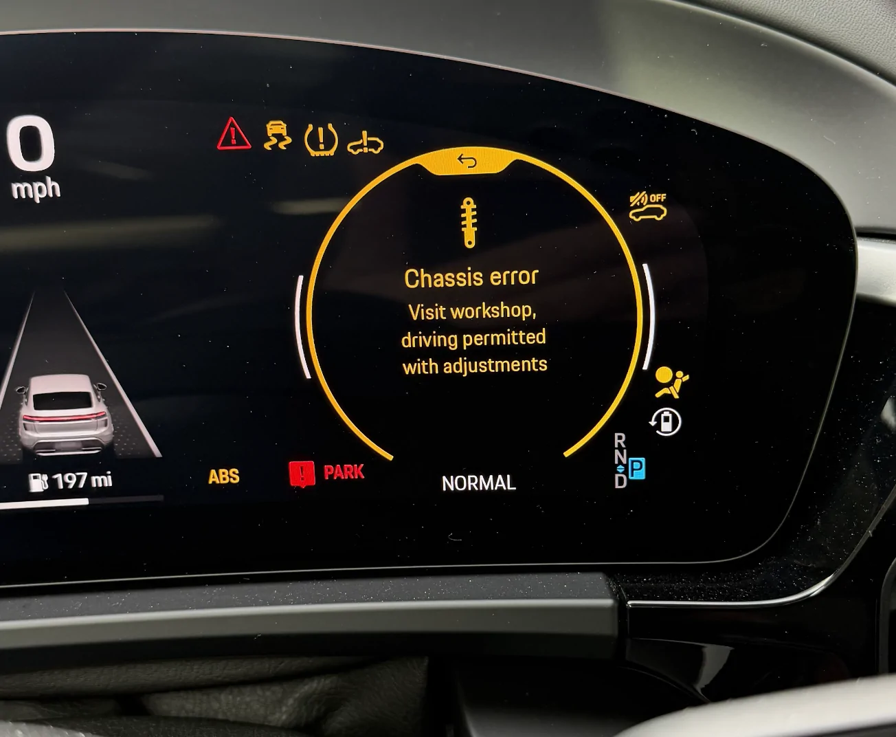 Electric Macan EV Macan 4 multiple simultaneous system failures 12:23:25